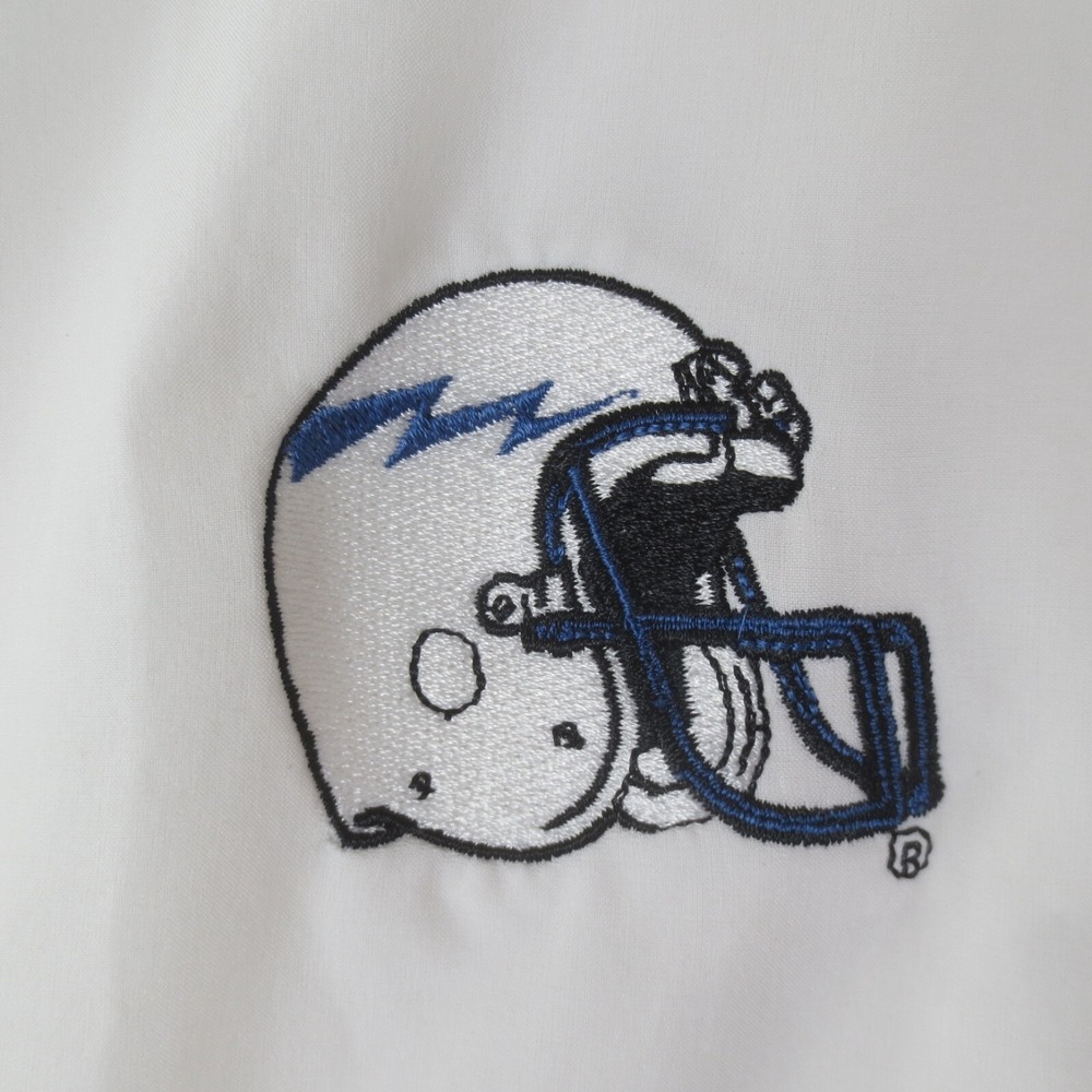 Air Force Football Nike Dri Fit Button Down Shirt Mens Medium White